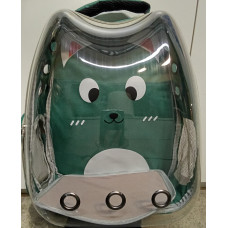 SPRING CAT - MOCHILA TRANSPARENTE/VERDE SPRING CAT - MOCHILA TRANSPARENTE/VERDE